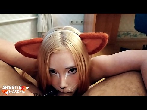 ❤️ Kitsune gëlltit kar dhe sperma në gojën e saj ❤️❌ Porno e bukur tek ne ❤